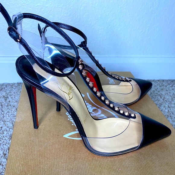 Christian Louboutin Nosy Spikes 100. Excellent condition - Picture 1 of 8